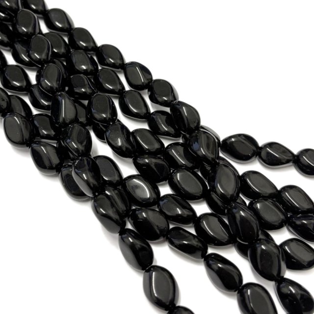 CRISTAL CHECO NEGRO 15X11MM (X TIRA)