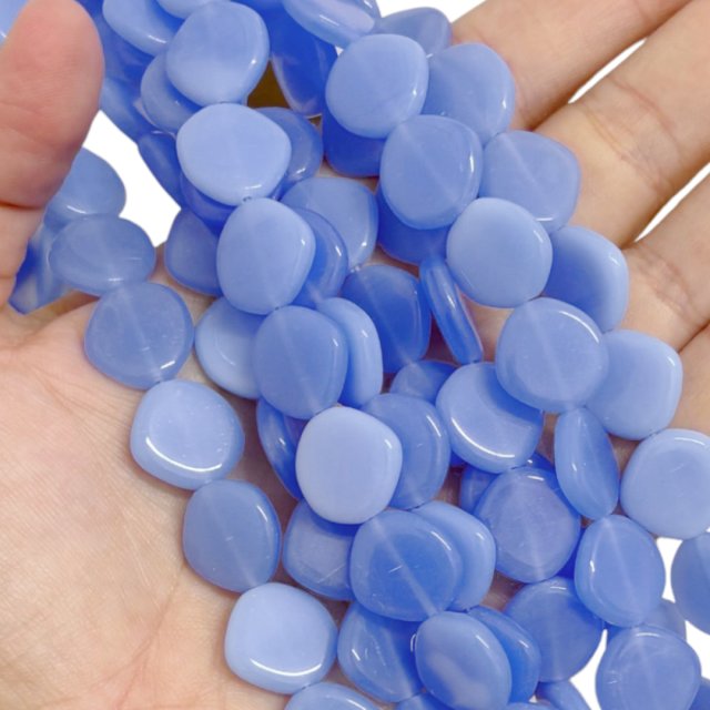 CRISTAL CHECO LAVANDA CIRCULO 15MM (X TIRA)