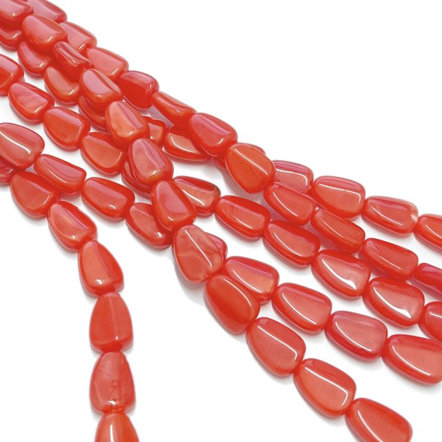 CRISTAL CHECO NARANJA 16X12MM (X TIRA)
