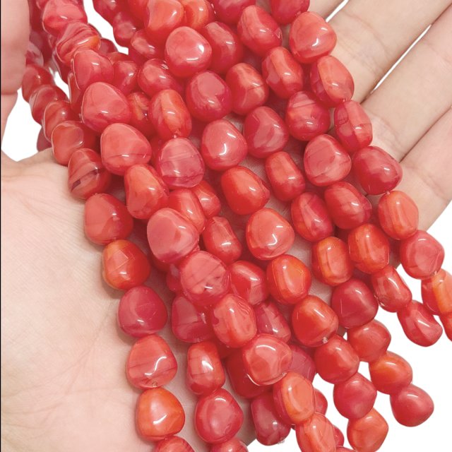 CRISTAL CHECO NARANJA 11X11MM (X TIRA)