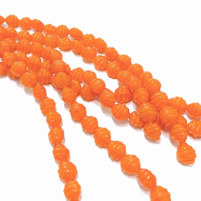 CRISTAL CHECO NARANJA 12X11MM (X TIRA)