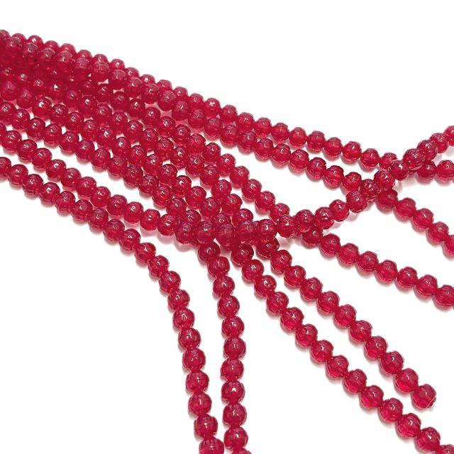 CRISTAL CHECO ROJO DONA 6X7MM (X TIRA)