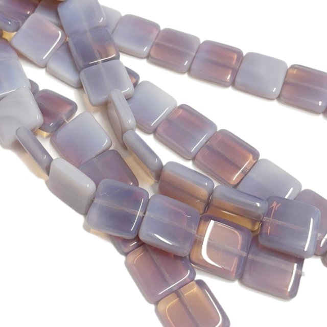 CRISTAL CHECO VIOLETA LILA CUADRADO 20MM (X TIRA)