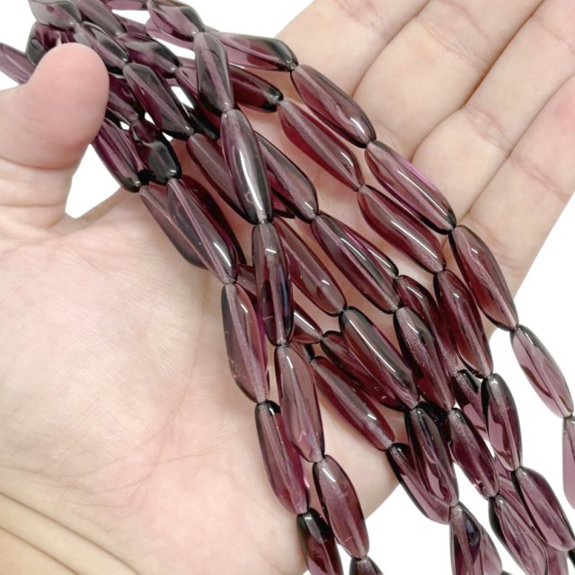 CRISTAL CHECO VIOLETA 22X7MM (X TIRA)