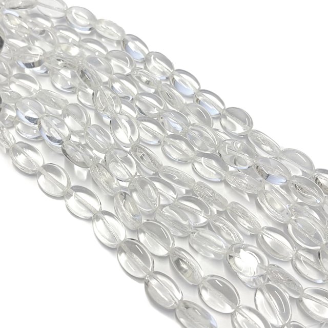 CRISTAL CHECO TRANSPARENTE OVAL 15X11MM (X TIRA)