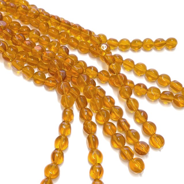 CRISTAL CHECO AMARILLO CIRCULO 11MM (X TIRA)