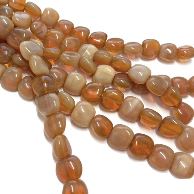 CRISTAL CHECO BEIGE 15X17MM (X TIRA)