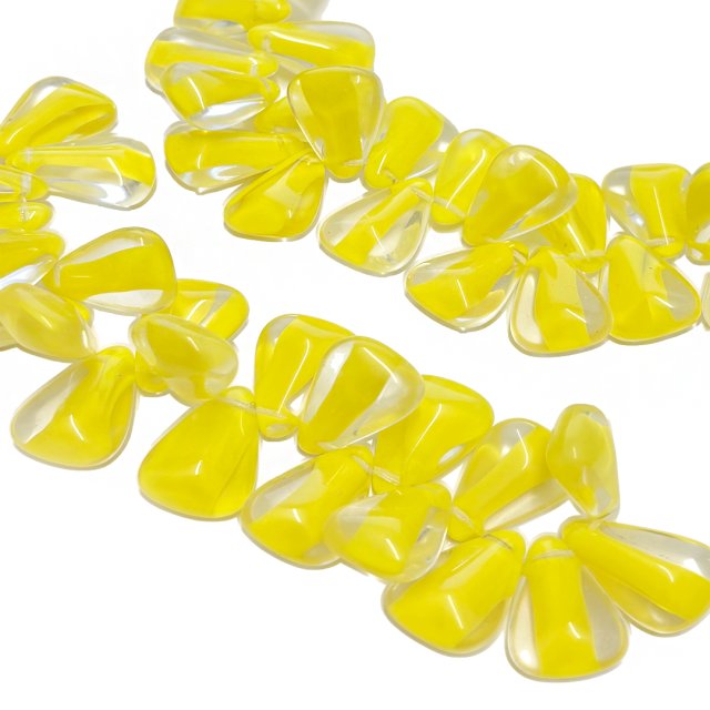 CRISTAL CHECO AMARILLO LAGRIMA 27X19MM