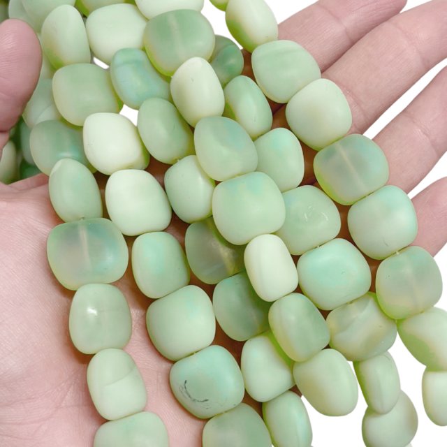 CRISTAL CHECO VERDE 15X17MM