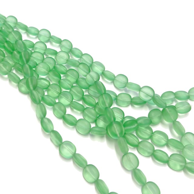 CRISTAL CHECO VERDE OVAL 10MM