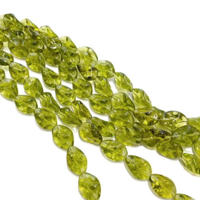 CRISTAL CHECO VERDE ROMBO 18X13MM