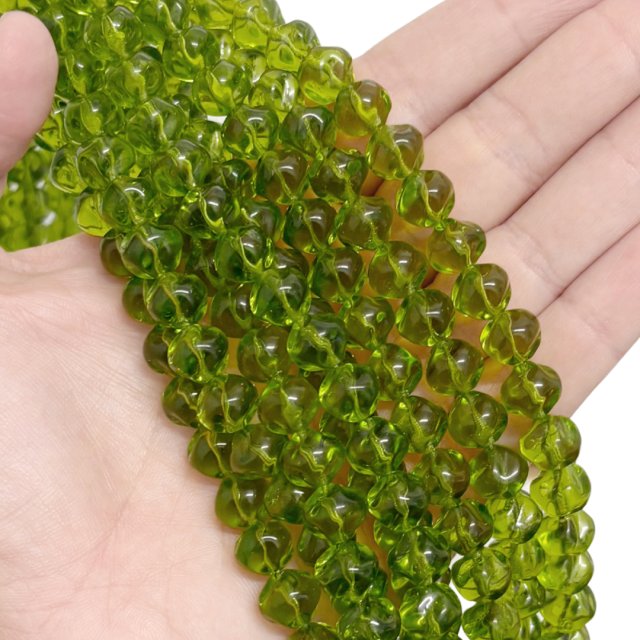 CRISTAL CHECO VERDE9X10MM