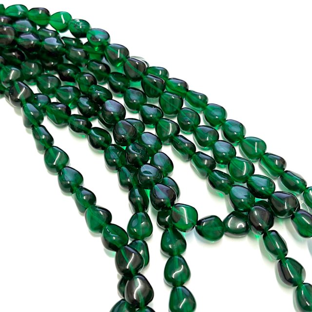 CRISTAL CHECO VERDE 11X11MM (X TIRA)