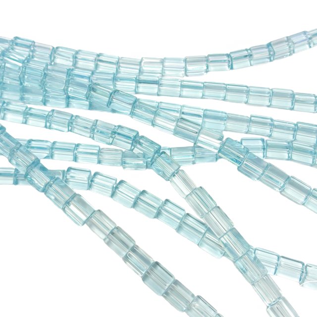 CRISTAL CHECO CELESTE 10X8MM - TUBO