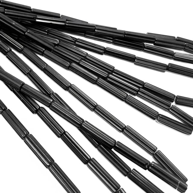 CRISTAL CHECO NEGRO 25X7MM - TUBO