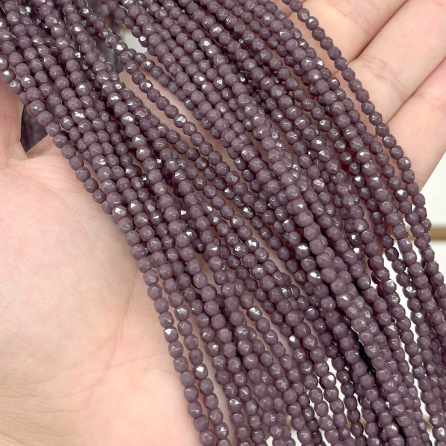 CRISTAL CHECO FACETADO 3MM VIOLETA (X TIRA)