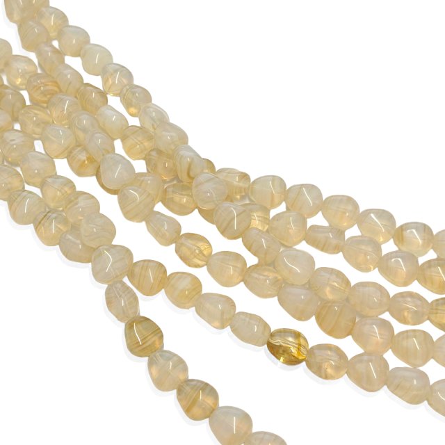 CRISTAL CHECO AMARILLO RA14 11X10MM (X TIRA)