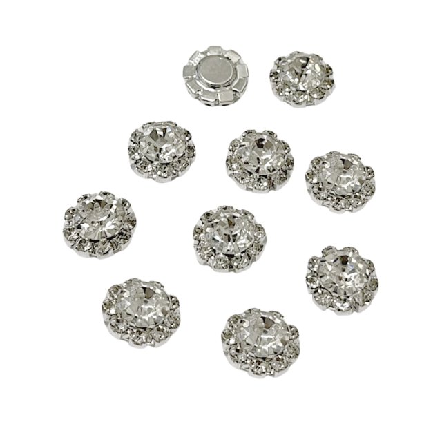 CRISTAL CIRCULO Y STRASS 11MM - CRISTAL