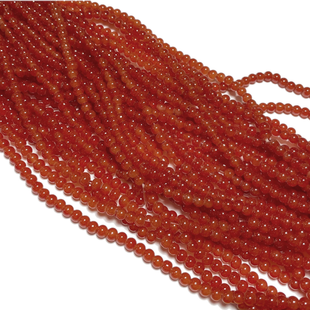 PERLAS VIDRIO TRANSPARENTE 4MM - MARRON