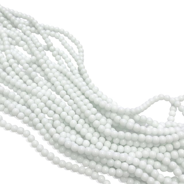 PERLAS VIDRIO PLENO 6MM - 01 BLANCO