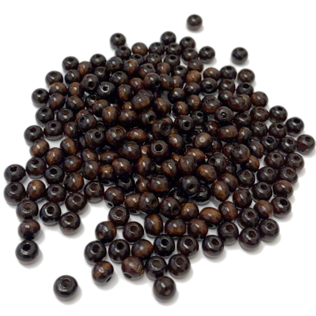 CUENTAS MADERA BOLITA 8X7MM