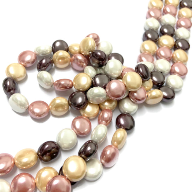 PERLAS DE RIO COLORIDAS (TIRA 36CM APROX)