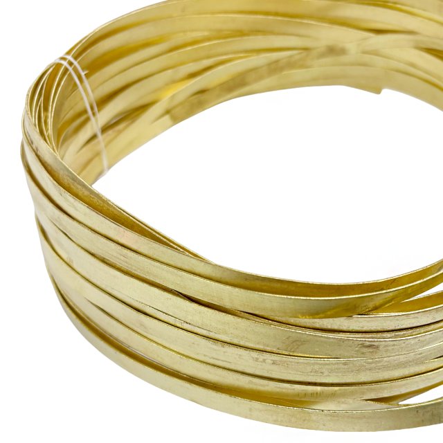 ALAMBRE LATON-BRONCE CHATO 10X1MM (90G X METRO) - BLANDO