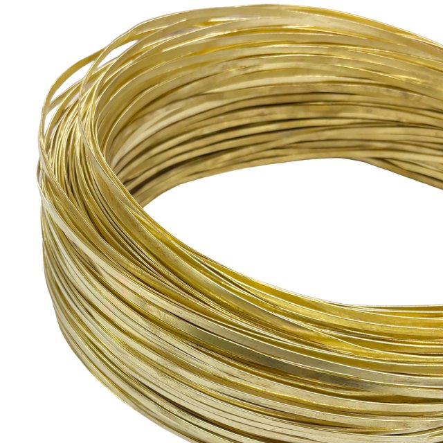 ALAMBRE LATON-BRONCE CHATO 5X1MM (40G X METRO) - BLANDO