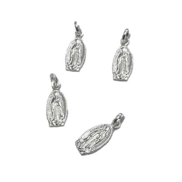 DIJE MEDALLA VIRGEN GUADALUPE 14X8MM - PLATA 925