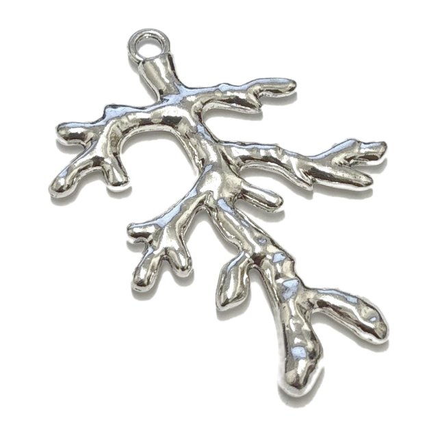 DIJE CORAL RAMA (MAR) XL 61X55MM - NIQUEL