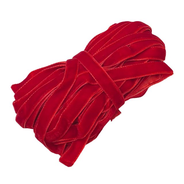 CINTA TERCIOPELO 10MM - 40 ROJO