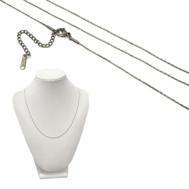 CADENA ARMADA RECTA 1MM 40CM + 5CM ALARGUE - ACERO