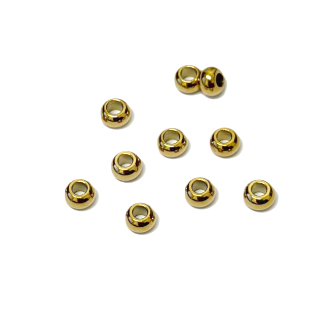 SEPARADOR 5X3MM (2.5MM INTERIOR) - ACERO DORADO