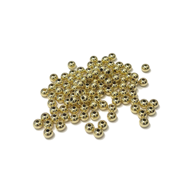 BOLITA 4X1.5MM - ACERO BAÑO DE ORO