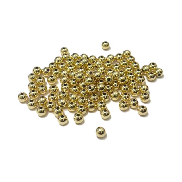 BOLITA 5X1.5MM - ACERO BAÑO DE ORO