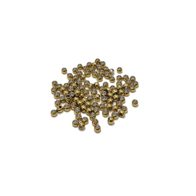 BOLITA 3MM (1.5MM INTERIOR) - ACERO DORADO