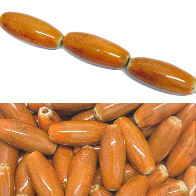 CERAMICA OVAL 30X12MM - NARANJA