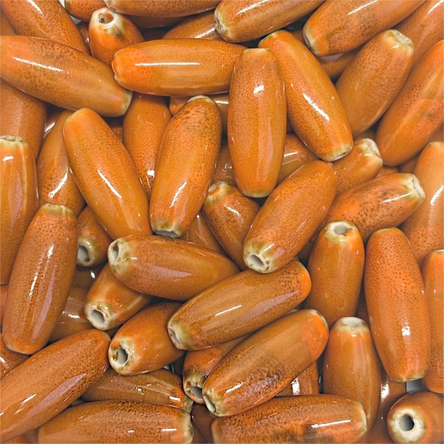 CERAMICA OVAL 30X12MM - NARANJA