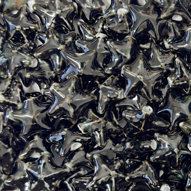 CERAMICA ESTRELLA DE MAR 17X15MM - NEGRO (MAR)