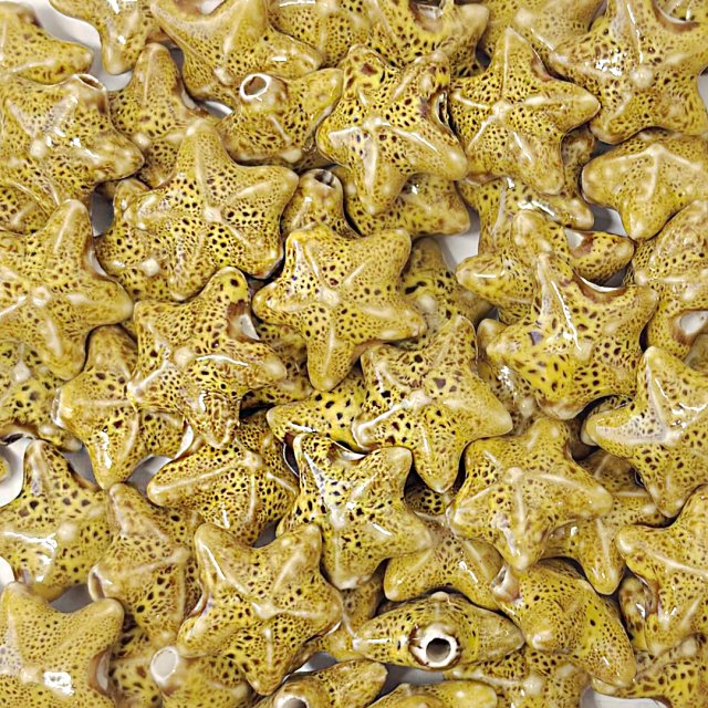 CERAMICA ESTRELLA DE MAR 17X15MM - AMARILLO (MAR)