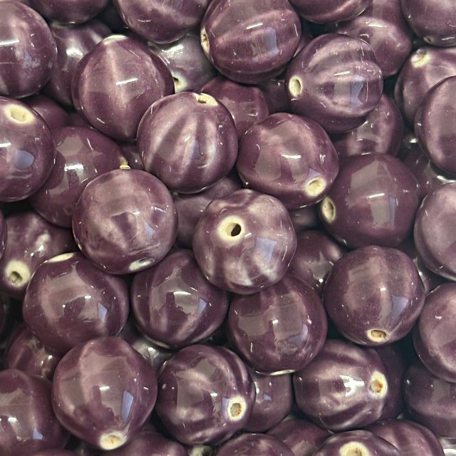 CERAMICA BOLITA IRREGULAR 16MM - VIOLETA