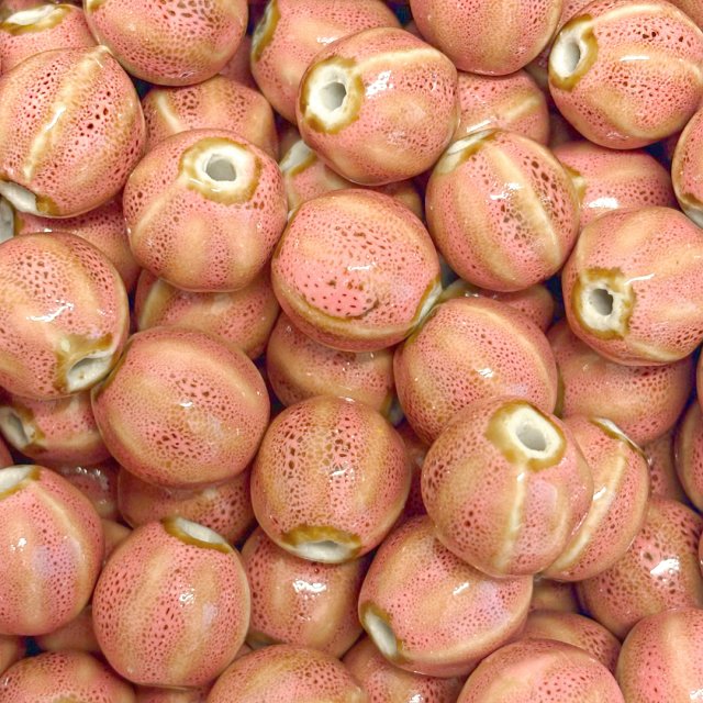 CERAMICA BOLITA IRREGULAR 17MM - ROSADO