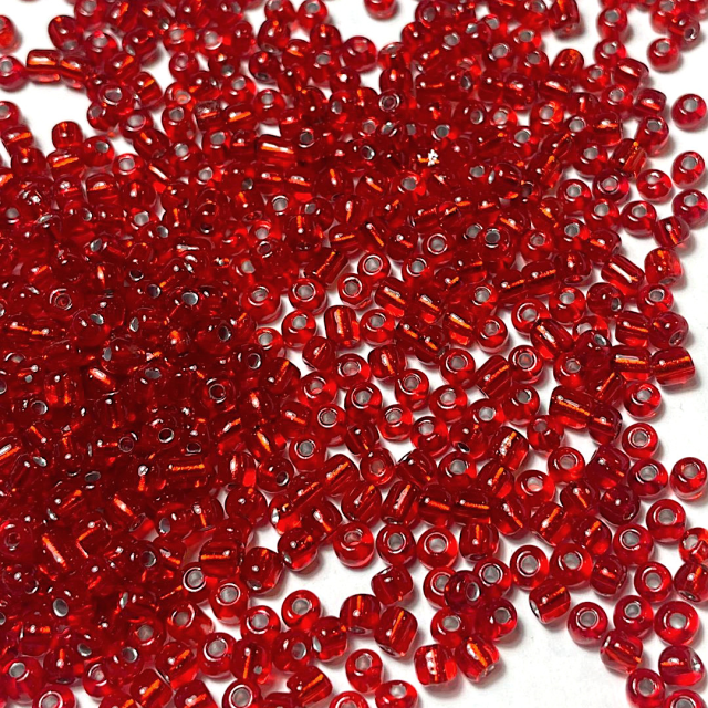 MOSTACILLAS 4X2.5MM PLATEADAS - ROJO