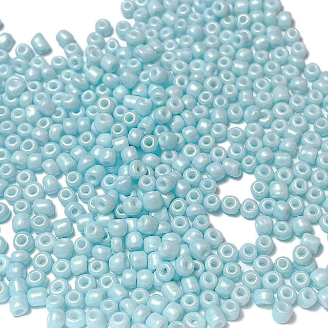 MOSTACILLAS 4X2.5MM PERLADAS - CELESTE