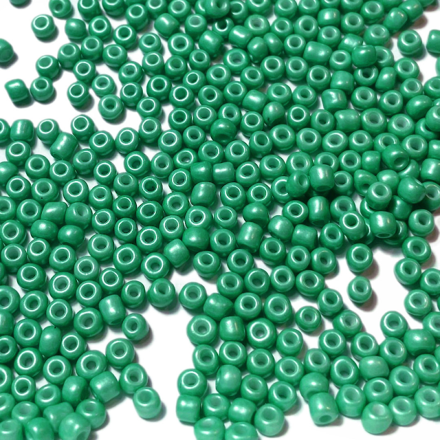 MOSTACILLAS 4X2.5MM PERLADAS - VERDE