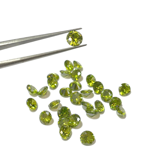 ZIRCONIA REDONDA 3MM - 1 (VERDE CLARO)