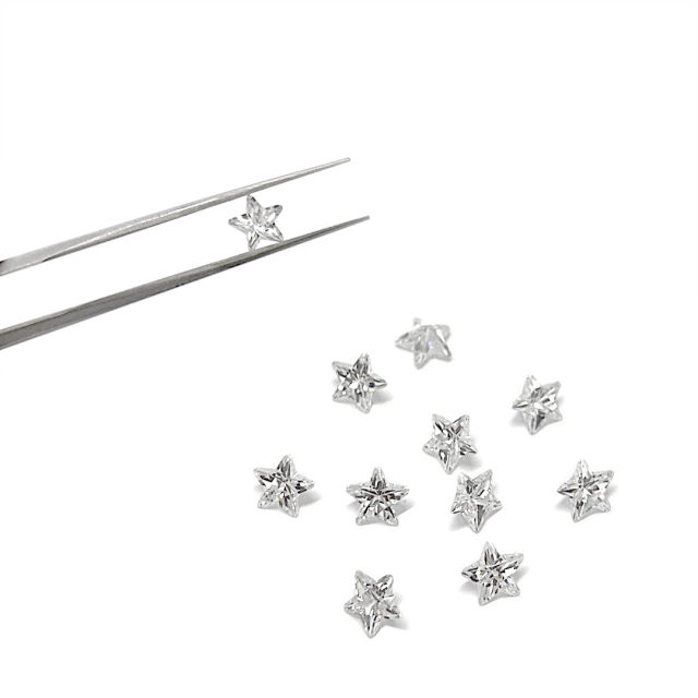 ZIRCONIA ESTRELLA 6X6MM - 1 (CRISTAL)