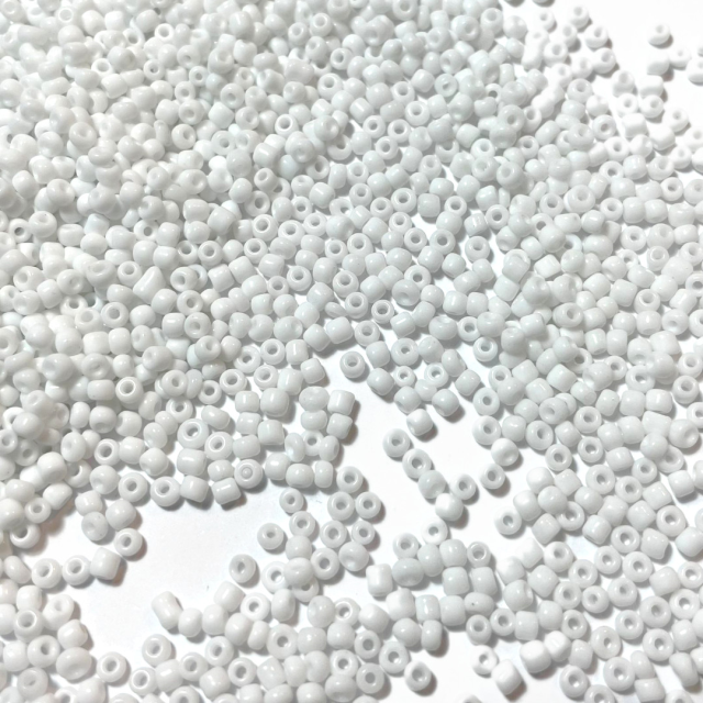 MOSTACILLAS 3X2MM OPACAS - BLANCO