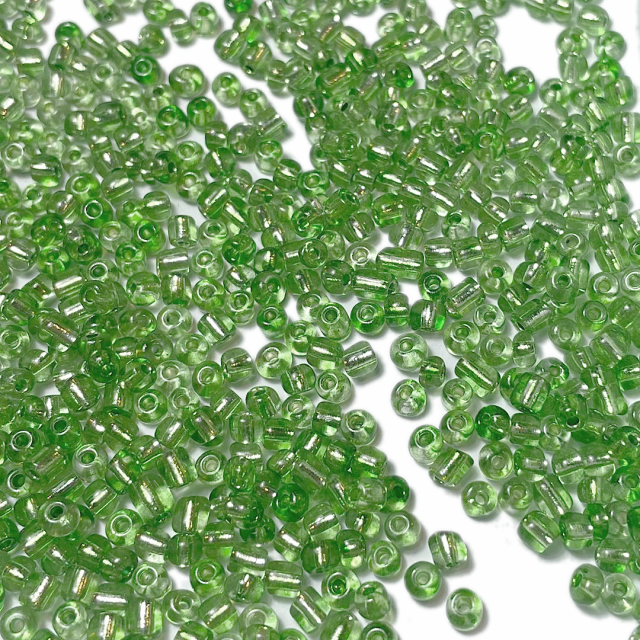 MOSTACILLAS 3X2MM PLATEADAS - VERDE CLARO