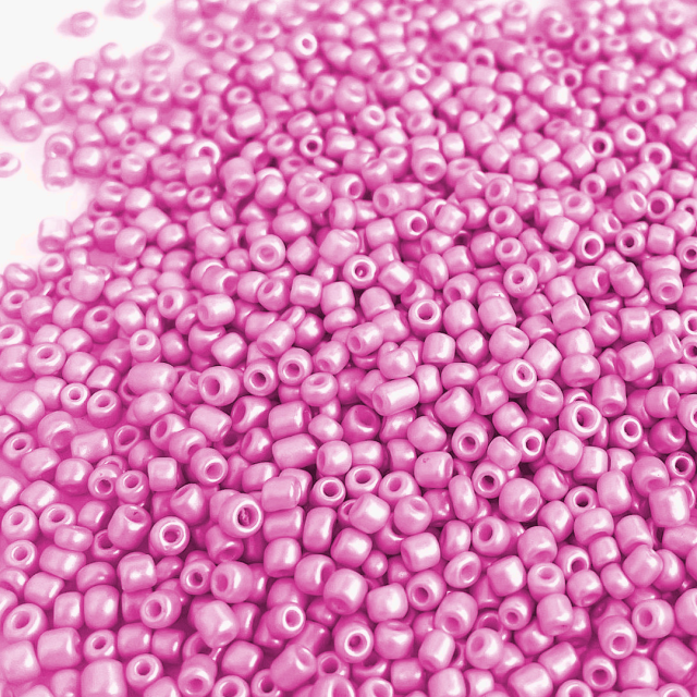 MOSTACILLAS 3X2MM PERLADAS  - ROSADO CHICLE